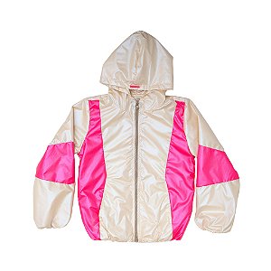 JAQUETA CORTA VENTO RECORTES  PINK