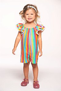 Macaquinho colorido listrado