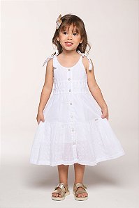 Vestido de laise com pregas