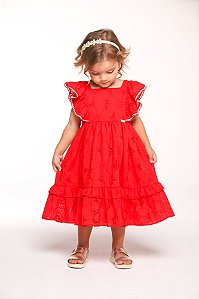 Vestido de laise babado