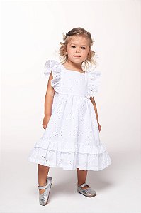 Vestido de laise babado