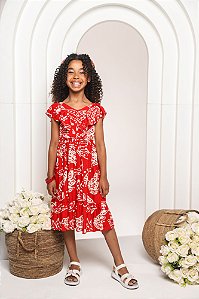 Vestido viscose banana