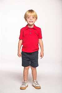Conjunto bermuda sarja e polo sg boys