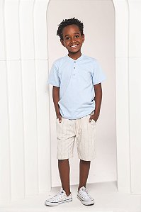 Conjunto camiseta malha e bermuda sg boys