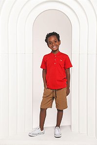 Conjunto bermuda sarja com camiseta sg