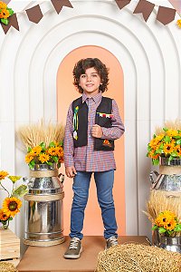 CAMISA ML TRICOLINE XADREZ