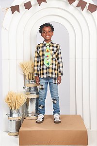 CAMISA JUNINA MASC FLANELADA ML