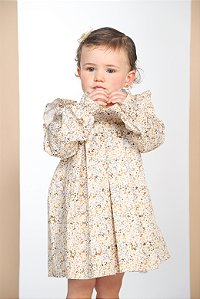 VESTIDO PREGAS GALLES FLORAL