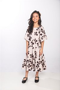 VESTIDO VISCOSE LONGO ESTAMPADO