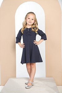 VESTIDO COM NESGA E LACINHOS