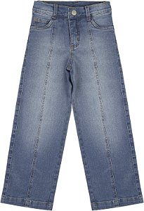 CALCA JEANS COM RECORTE