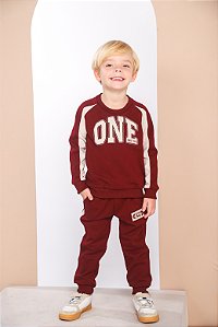 CONJ CALÇA E BLUSA ONE MOLETOM