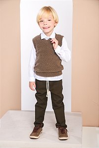 CONJ CALÇA COM CAMISA E COLETE