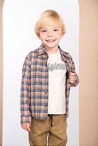 CAMISA XADREZ COM CAPUZ