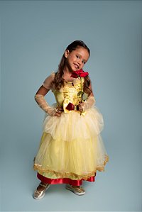VESTIDO PRINCESA DOURADA