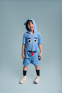 CONJ MONSTRINHO BERMUDA E CAMISETA