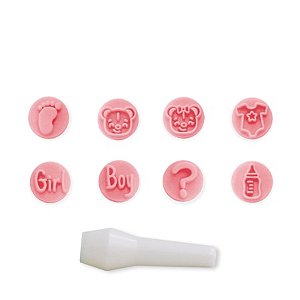 KIT CARIMBO C/9PÇS BABY -  BLUESTAR