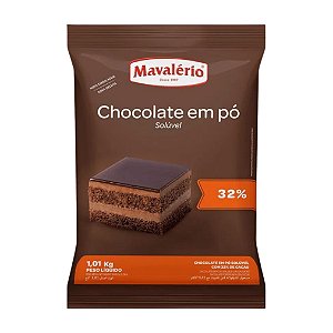Chocolate em Pó Solúvel 32% Cacau 1,01kg MAVALERIO