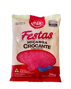 CONFEITO MIÇANGA CROCANTE 500GR ROSA - MIX