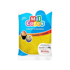 CONFEITO MIÇANGA 500GR AMARELO - MAVALÉRIO