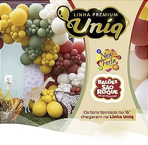 BALÃO 16 POLEGADAS UNIQ Linha Premium c/10 unid