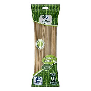 Espeto Bambu 18cm 50 Unidades
