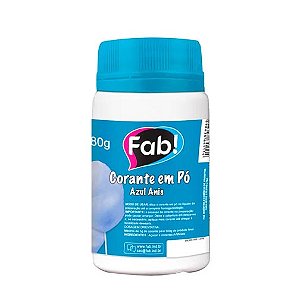 Corante em Pó Azul Anis 80g - fab!