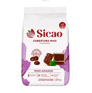 Cobertura Fracionada Mais Sabor Chocolate Meio Amargo 1,01kg SICAO