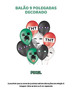 BALÃO 9 POLEGADAS C/25UN PIXEL - SÃO ROQUE