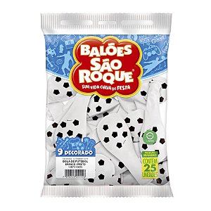 BALÃO 9 POLEGADAS - BOLA FUTEBOL - C/ 25 UNIDADES