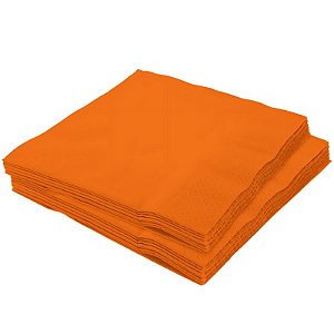 GUARDANAPO PREMIUM LISO LARANJA 19,5X21,5CM C/40 - DAFESTA