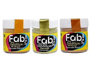 PÓ PARA DECORAÇAO METÁLICOS 5g - FAB