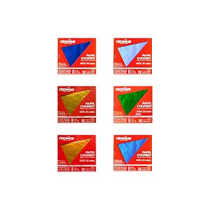 FOLHA CHUMBO 8X8CM LISA C/300UN - CROMUS