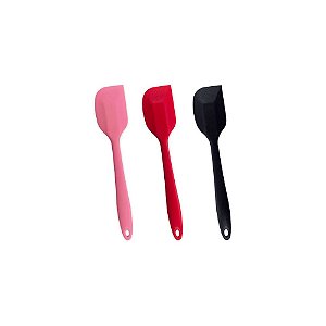 ESPATULA RETA MINI DE SILICONE DUPLO C/1 UN - OIKOS