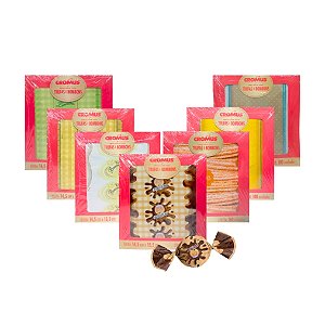 EMBALAGEM PARA TRUFAS E BOMBONS C/100UN - SABORES - CROMUS
