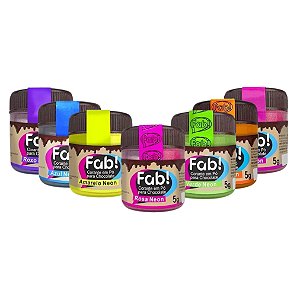 CORANTE EM PÓ NEON PARA CHOCOLATE 5g - FAB