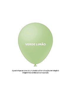 BALÃO 9 POLEGADAS LISO C/50UN VERDE LIMÃO - FEST BALL