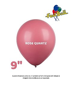 BALÃO 9 POLEGADAS LISO C/50UN ROSÊ QUARTZ - FEST BALL