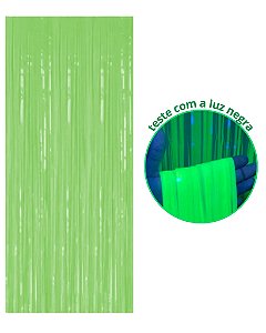 CORTINA DECORATIVA NEON 1X2m - VERDE NEON