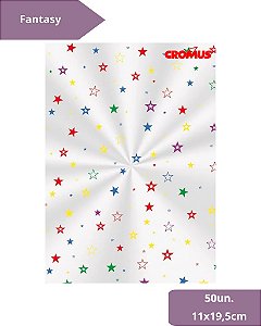 SACO TRANSPARENTE 11X19,5cm FANTASY C/50un - CROMUS