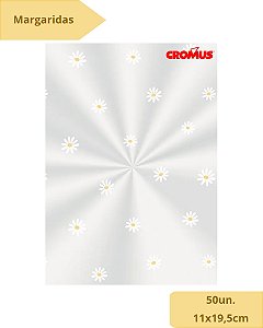 SACO TRANSPARENTE 11X19,5cm MARGARIDAS C/50un - CROMUS