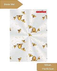 SACO TRANSPARENTE 11X19,5cm DOCE MEL C/100un - CROMUS