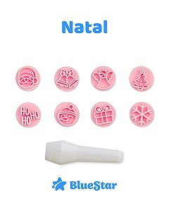 KIT CARIMBOS C/8PÇS NATAL - BLUESTAR