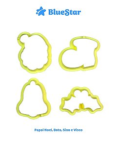 KIT CORTADOR C/4PÇS NATAL II - BLUESTAR