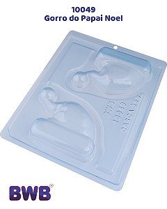 FORMA DE ACETATO COM SILICONE GORRO DO PAPAI NOEL (10049) - BWB (NATAL)