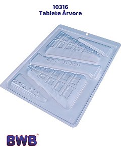 FORMA DE ACETATO COM SILICONE TABLETE ÁRVORE (10316) - BWB (NATAL)
