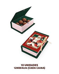 CAIXA LIVRO 6 DOCES C/10UN - NOEL - IDEIA (NATAL)