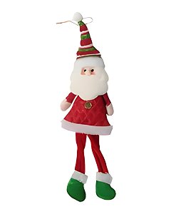 PEDENTE BONECO DE PELÚCIA PERNAS ONDULADAS MOLES - PAPAI NOEL - RIO MASTER (NATAL)