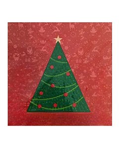 GUARDANAPO VERMELHO COM ESTAMPA DE NATAL - RIO MASTER (NATAL)