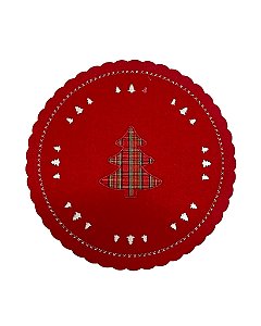 SOUSPLAT FELTRO REDONDO ÁRVORE XADREZ - RIO MASTER